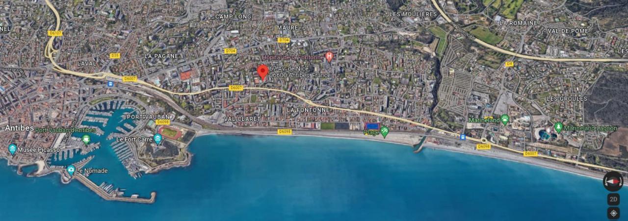 Antibes Secured Parc Velusine With Private Parking, Terrace, Pools And Tennis Courts. Zewnętrze zdjęcie