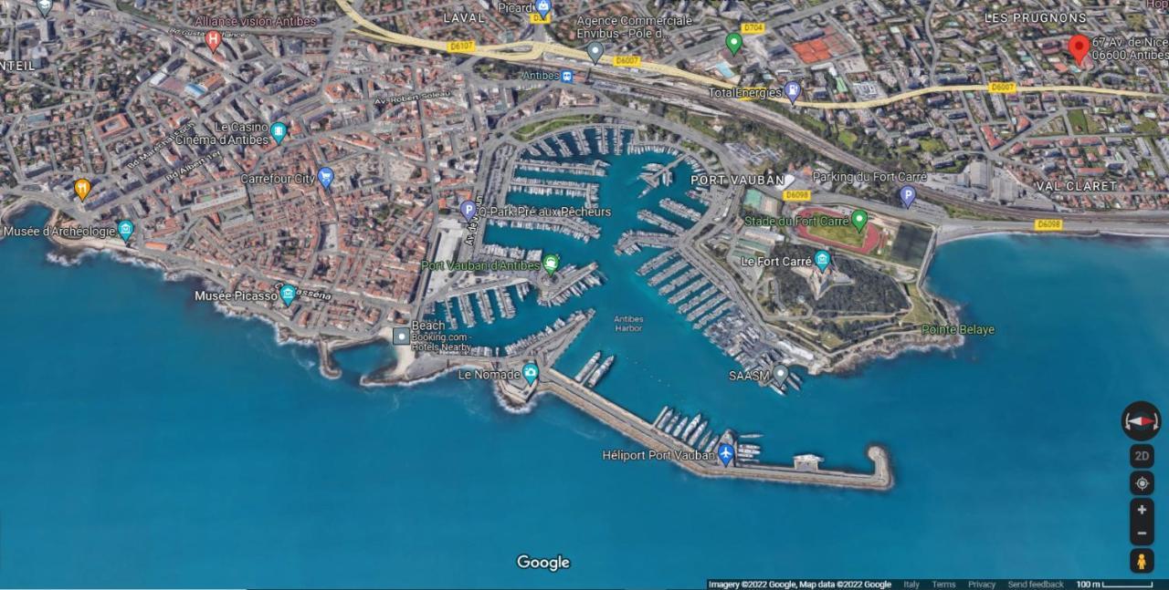 Antibes Secured Parc Velusine With Private Parking, Terrace, Pools And Tennis Courts. Zewnętrze zdjęcie